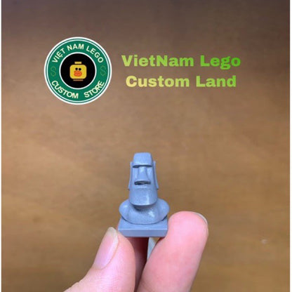 Moai Rock From Resurrection Island Custom Minifigure Accessories Toys