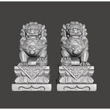 Medieval Accessories – Unicorn Stone Statue (Lion Guardian)