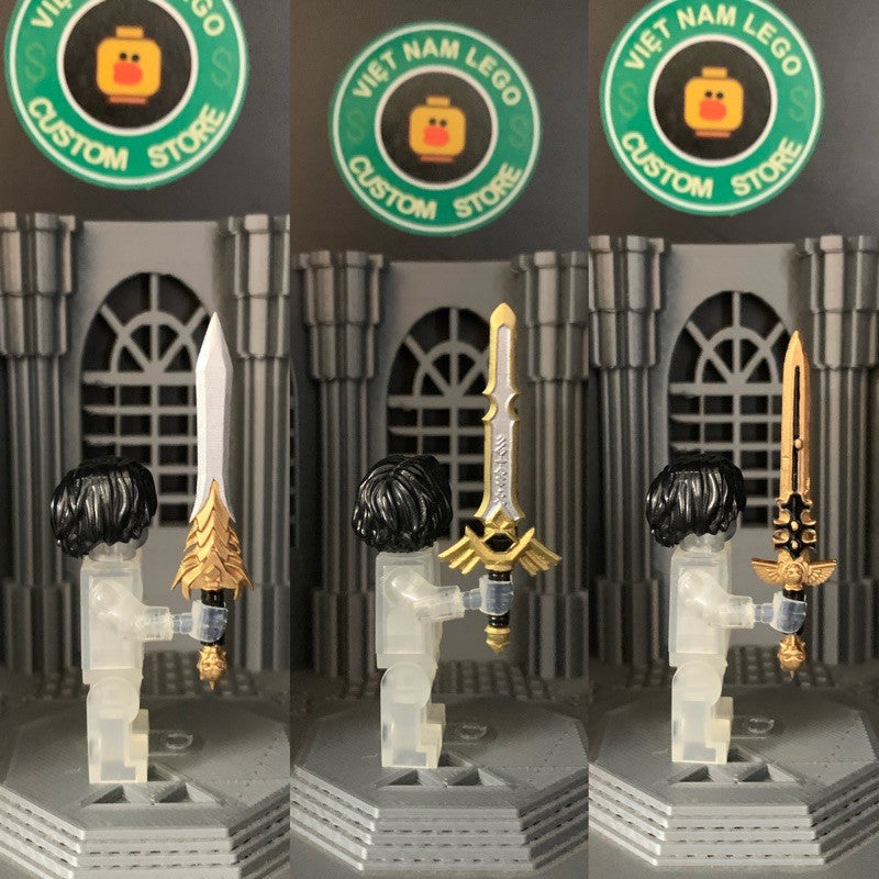 Minifigure Accessories: Magical Swords Collection – Royal, Holy & Celestial Blades