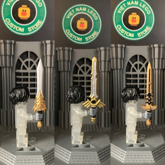 Minifigure Accessories: Magical Swords Collection – Royal, Holy & Celestial Blades