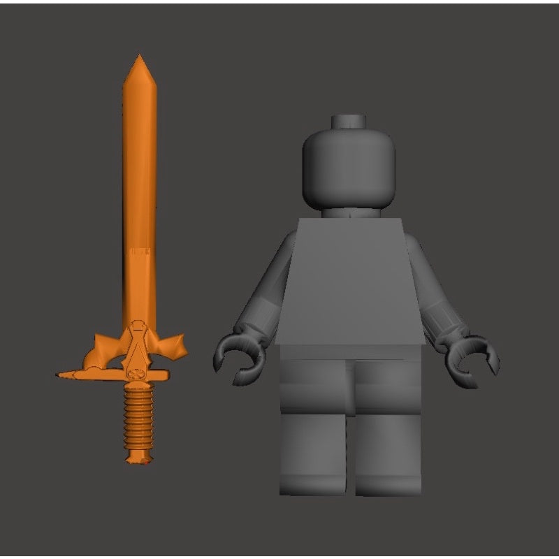 Kirito’s Sword From Sword Art Online Custom Minifigure Accessories Toys